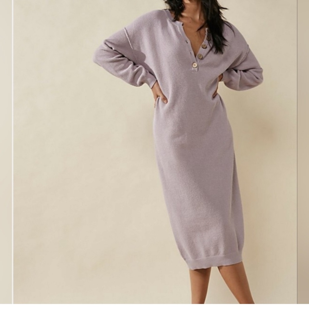 Free Peole Hailee Sweater Dress sold out color orchid